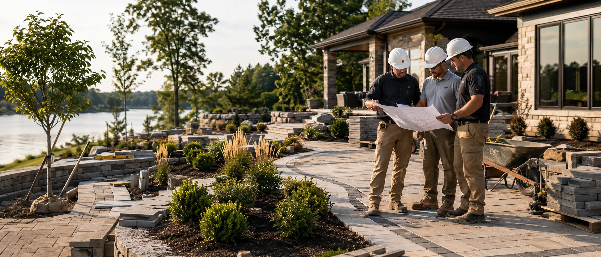 Outdoor living and hardscaping work by CNI Western Hardscaping & Landscaping